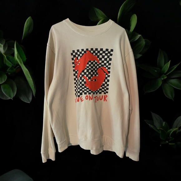 Love on Tour Harry Styles heavy duty Cream Sweatshirt XXL - Picture 1 of 8